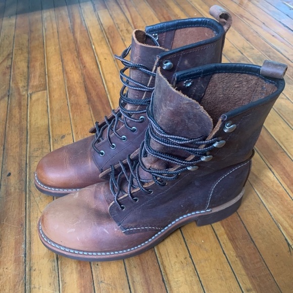 Red Wing Leather Boots, Heritage Silversmith in Copper Rough + Tough Leather - Picture 10 of 16